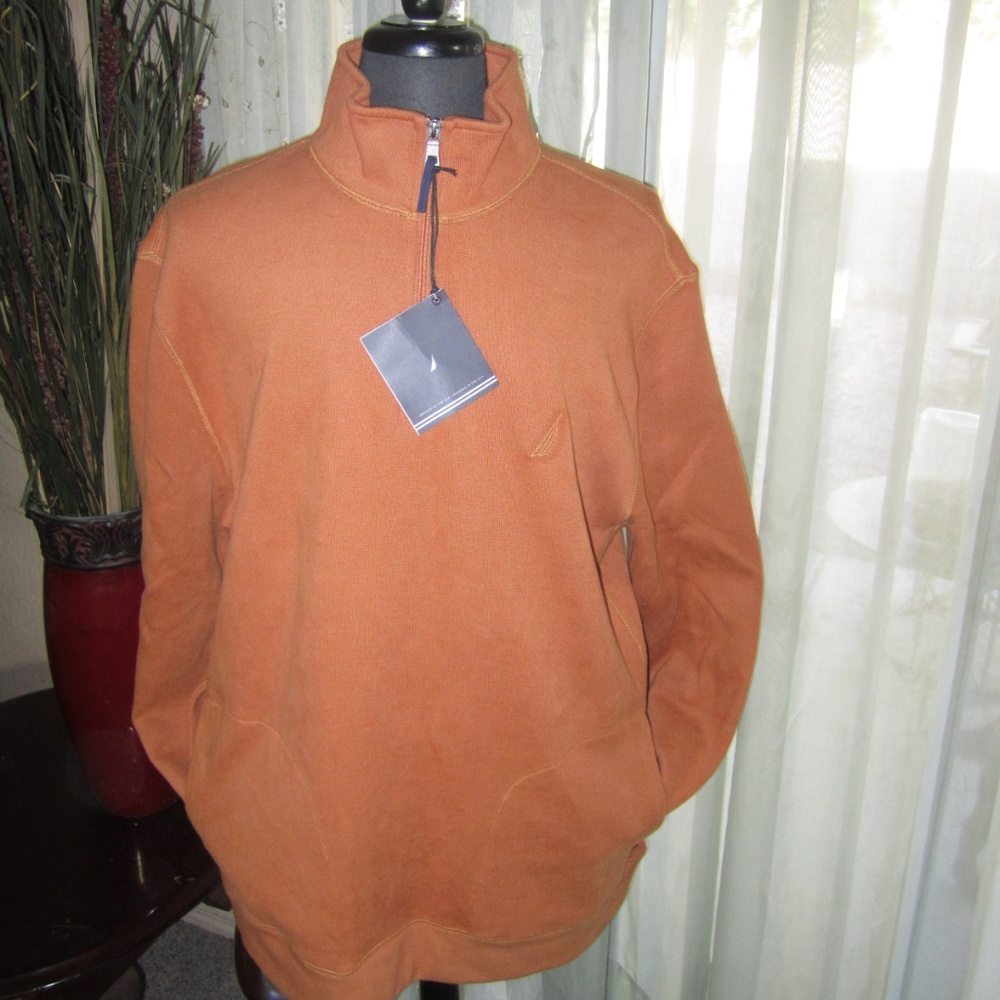 NEW Nautica Pullover Sweater Size XXL Spice Amber